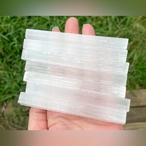 Selenite Crystal Silk Spar Natural Crystal Charging Wands NWOT